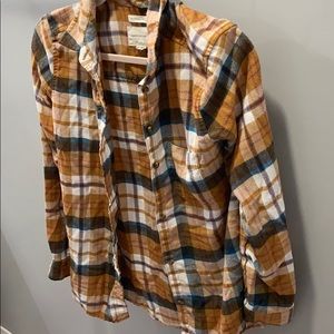 girls/boys flannel shirt